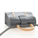 Goyard Herringbone Saigon Mini Hand Bag PVC Leather 2way Gray Auth SW2884SM-6