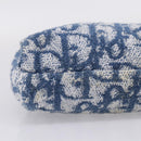 Christian Dior Trotter Canvas Hand Bag Pile Blue White Auth SW2885A-16