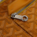 Goyard Herringbone Sorbonne Clutch Bag PVC Leather Yellow Silver Auth SW2886SM-13