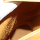 LOEWE Anagram Shoulder Bag Leather Yellow Gold Auth sw289-20