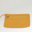 LOEWE Anagram Shoulder Bag Leather Yellow Gold Auth sw289-22