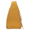 LOEWE Anagram Shoulder Bag Leather Yellow Gold Auth sw289-2