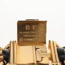 CHANEL Premiere Watches Metal Gold Tone Black CC Auth SW2895SAM-14
