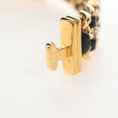 CHANEL Premiere Watches Metal Gold Tone Black CC Auth SW2895SAM-16