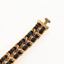 CHANEL Premiere Watches Metal Gold Tone Black CC Auth SW2895SAM-17