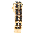 CHANEL Premiere Watches Metal Gold Tone Black CC Auth SW2895SAM-5