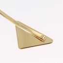 PRADA Barrette Hair Clip Metal Gold Tone Black 1IF051 Auth SW2899M-14