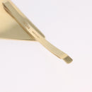 PRADA Barrette Hair Clip Metal Gold Tone Black 1IF051 Auth SW2899M-8