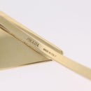 PRADA Barrette Hair Clip Metal Gold Tone Black 1IF051 Auth SW2899M-9