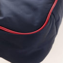 Saint Laurent Le Saint Cassette Shoulder Bag Nylon Navy Gold 733294 Auth SW2900M-13