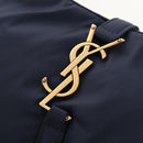 Saint Laurent Le Saint Cassette Shoulder Bag Nylon Navy Gold 733294 Auth SW2900M-15