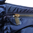 Saint Laurent Le Saint Cassette Shoulder Bag Nylon Navy Gold 733294 Auth SW2900M-21