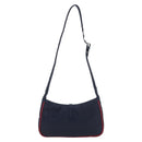 Saint Laurent Le Saint Cassette Shoulder Bag Nylon Navy Gold 733294 Auth SW2900M-3