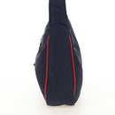 Saint Laurent Le Saint Cassette Shoulder Bag Nylon Navy Gold 733294 Auth SW2900M-4