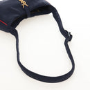 Saint Laurent Le Saint Cassette Shoulder Bag Nylon Navy Gold 733294 Auth SW2900M-7
