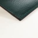 GUCCI Card Case Playing Cards Set Leather Paper Silver Green 700469 Auth SW2901M-10