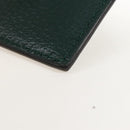 GUCCI Card Case Playing Cards Set Leather Paper Silver Green 700469 Auth SW2901M-11