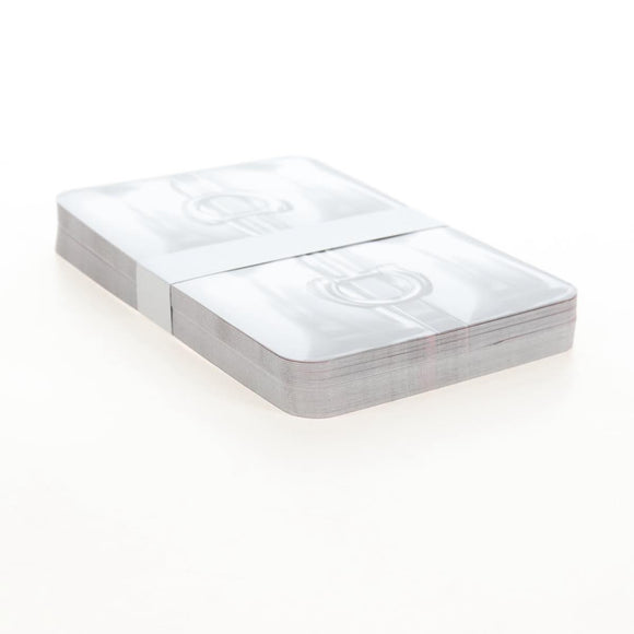 GUCCI Card Case Playing Cards Set Leather Paper Silver Green 700469 Auth SW2901M