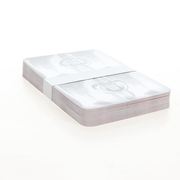 GUCCI Card Case Playing Cards Set Leather Paper Silver Green 700469 Auth SW2901M