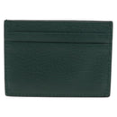 GUCCI Card Case Playing Cards Set Leather Paper Silver Green 700469 Auth SW2901M-3