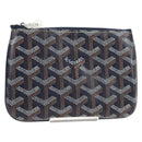 Goyard Herringbone Sena Mini Pouch PVC Leather Navy Auth SW2902SM-1