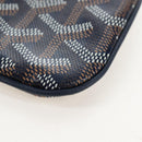 Goyard Herringbone Sena Mini Pouch PVC Leather Navy Auth SW2902SM-11