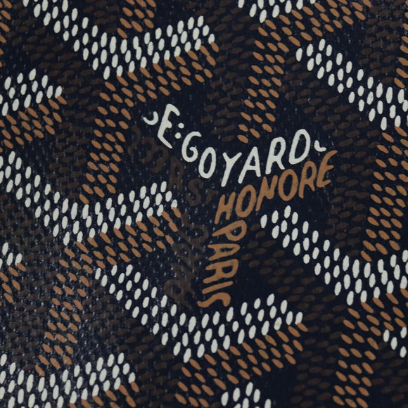 Goyard Herringbone Sena Mini Pouch PVC Leather Navy Auth SW2902SM
