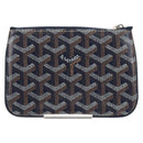 Goyard Herringbone Sena Mini Pouch PVC Leather Navy Auth SW2902SM-3
