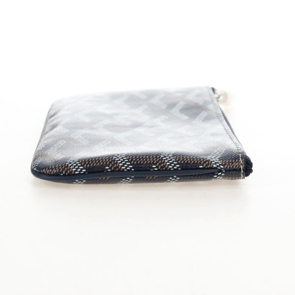 Goyard Herringbone Sena Mini Pouch PVC Leather Navy Auth SW2902SM