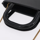 Saint Laurent Hand Bag Patent 2way Black 715201 Auth SW2907M-7