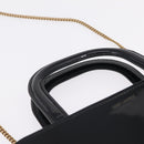Saint Laurent Hand Bag Patent 2way Black 715201 Auth SW2907M-8