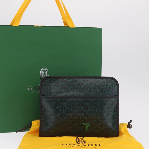 Goyard Herringbone Juvans MM Bag Limited Color of 2026 Evergreen Auth SW2909SM