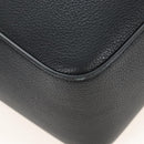 Salvatore Ferragamo Cut Out Tote Bag Leather Black Silver Auth SW2910M-10