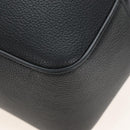 Salvatore Ferragamo Cut Out Tote Bag Leather Black Silver Auth SW2910M-11