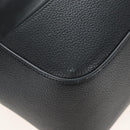 Salvatore Ferragamo Cut Out Tote Bag Leather Black Silver Auth SW2910M-12