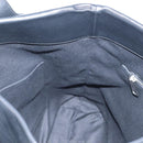 Salvatore Ferragamo Cut Out Tote Bag Leather Black Silver Auth SW2910M-18