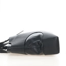 Salvatore Ferragamo Cut Out Tote Bag Leather Black Silver Auth SW2910M-4