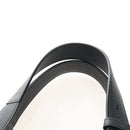 Salvatore Ferragamo Cut Out Tote Bag Leather Black Silver Auth SW2910M-8