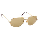 Cartier Santos Sunglasses Metal Gold Bordeaux Auth SW2911M-1