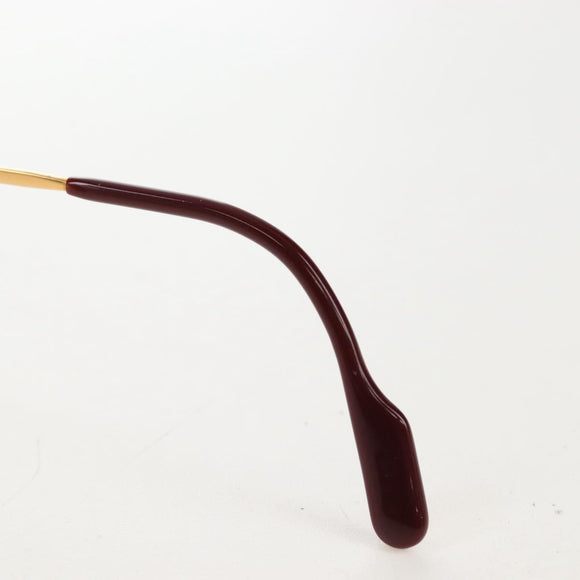 Cartier Santos Sunglasses Metal Gold Bordeaux Auth SW2911M