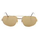 Cartier Santos Sunglasses Metal Gold Bordeaux Auth SW2911M-2