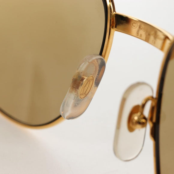 Cartier Santos Sunglasses Metal Gold Bordeaux Auth SW2911M