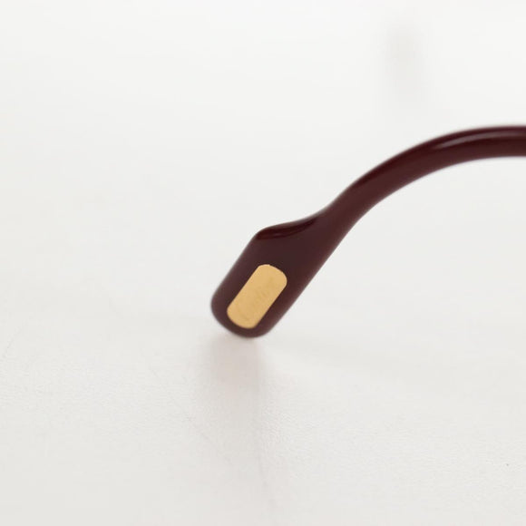 Cartier Santos Sunglasses Metal Gold Bordeaux Auth SW2911M