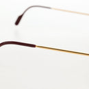 Cartier Santos Sunglasses Metal Gold Bordeaux Auth SW2911M-7