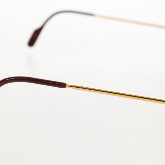 Cartier Santos Sunglasses Metal Gold Bordeaux Auth SW2911M