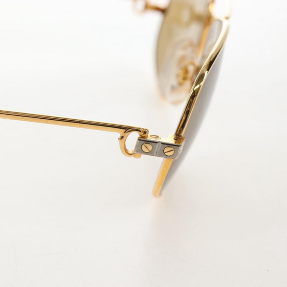 Cartier Santos Sunglasses Metal Gold Bordeaux Auth SW2911M