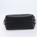 Stella McCartney Flame Diamond Cut Chain Tote Bag Black Gold Silver Auth SW2912A-11