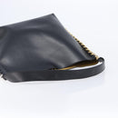 Stella McCartney Flame Diamond Cut Chain Tote Bag Black Gold Silver Auth SW2912A-9