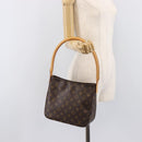 LOUIS VUITTON Monogram Looping MM Shoulder Bag M51146 LV Auth SW2914V-23