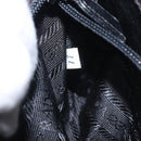 PRADA Chain Shoulder Bag Leather plastic Brown Silver Auth sw306-12